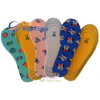 Устілки Дитячі універсальні 24-33 р-ри (латекс+тканина)